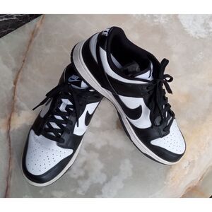 Nike Dunk Low Panda Black and White Sneakers Men's sz. 10.5